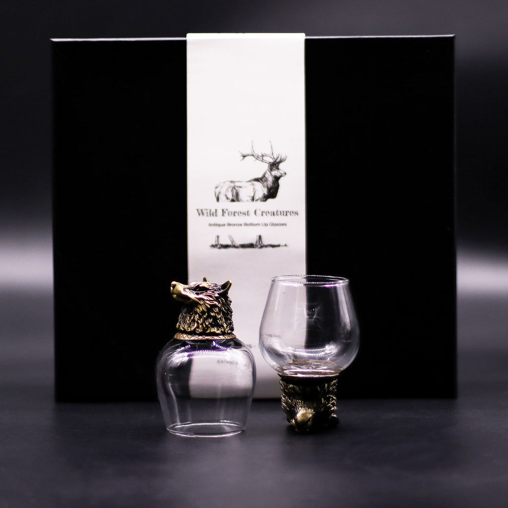 Set de regalo de 6 vasos (50ml) - Criaturas Místicas - Bronce Antiguo