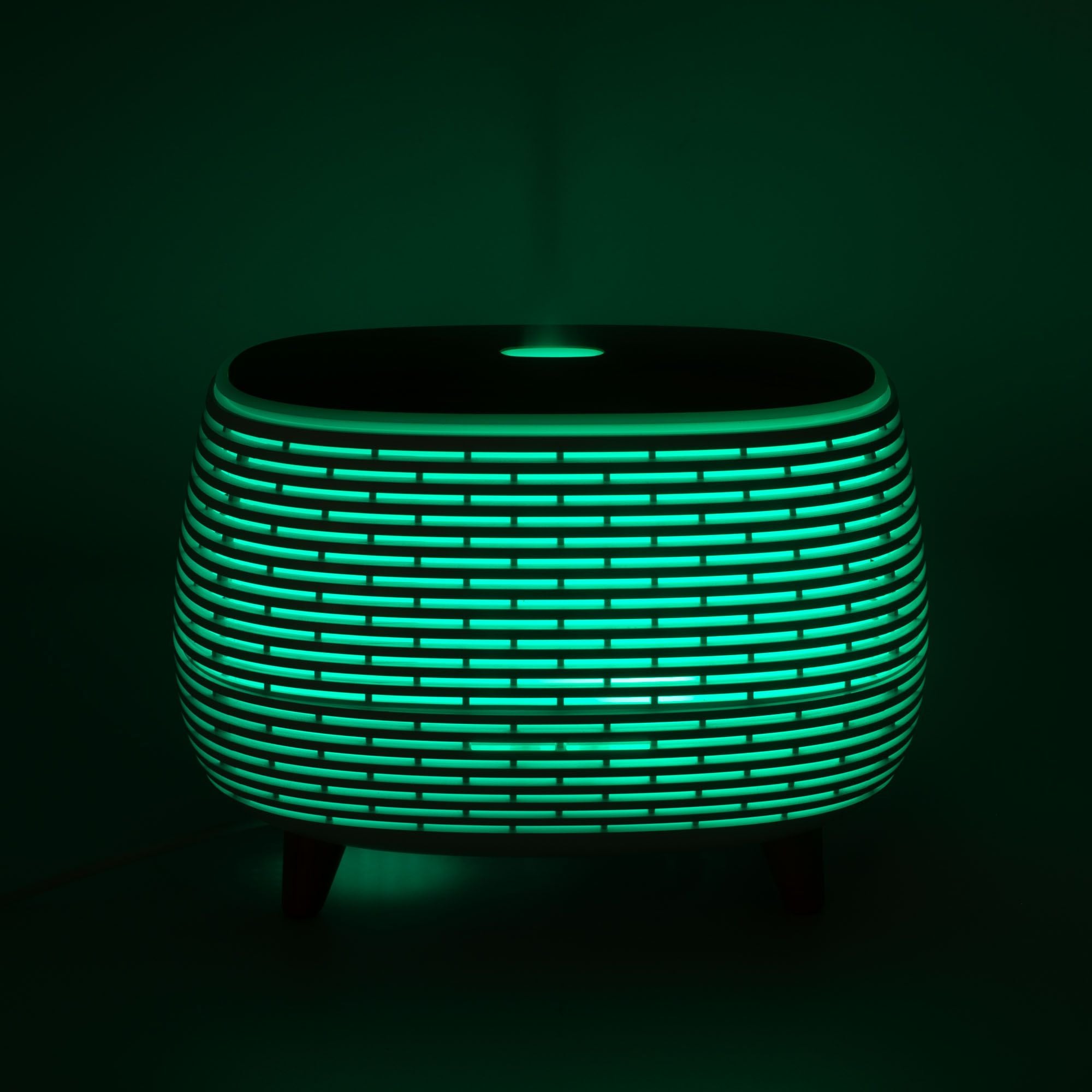 Aromaterapia Futurista con estrías - USB - Cambio de color - Control remoto