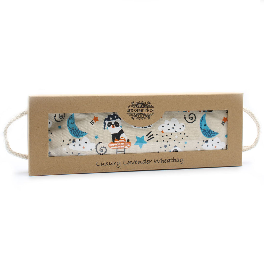 Bolsa de Trigo de Lavanda en Caja de Regalo - Panda Soñoliento