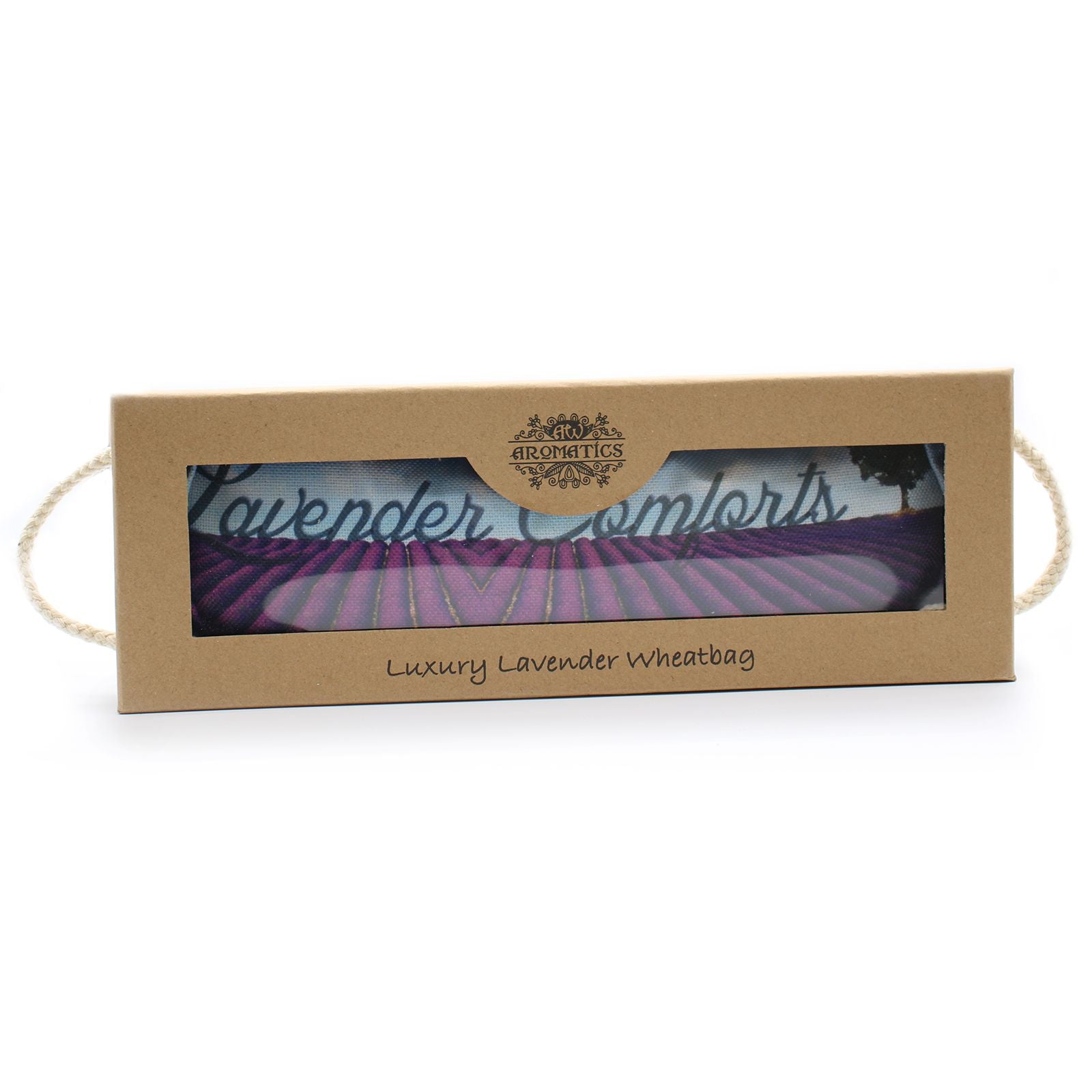 Bolsa de trigo en caja de regalo - lavanda
