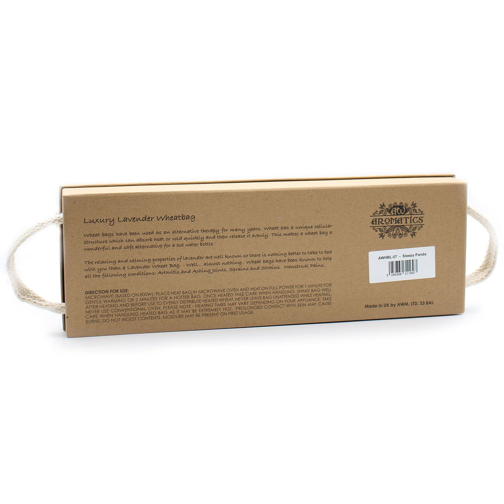 Bolsa de Trigo de Lavanda en Caja de Regalo - Panda Soñoliento