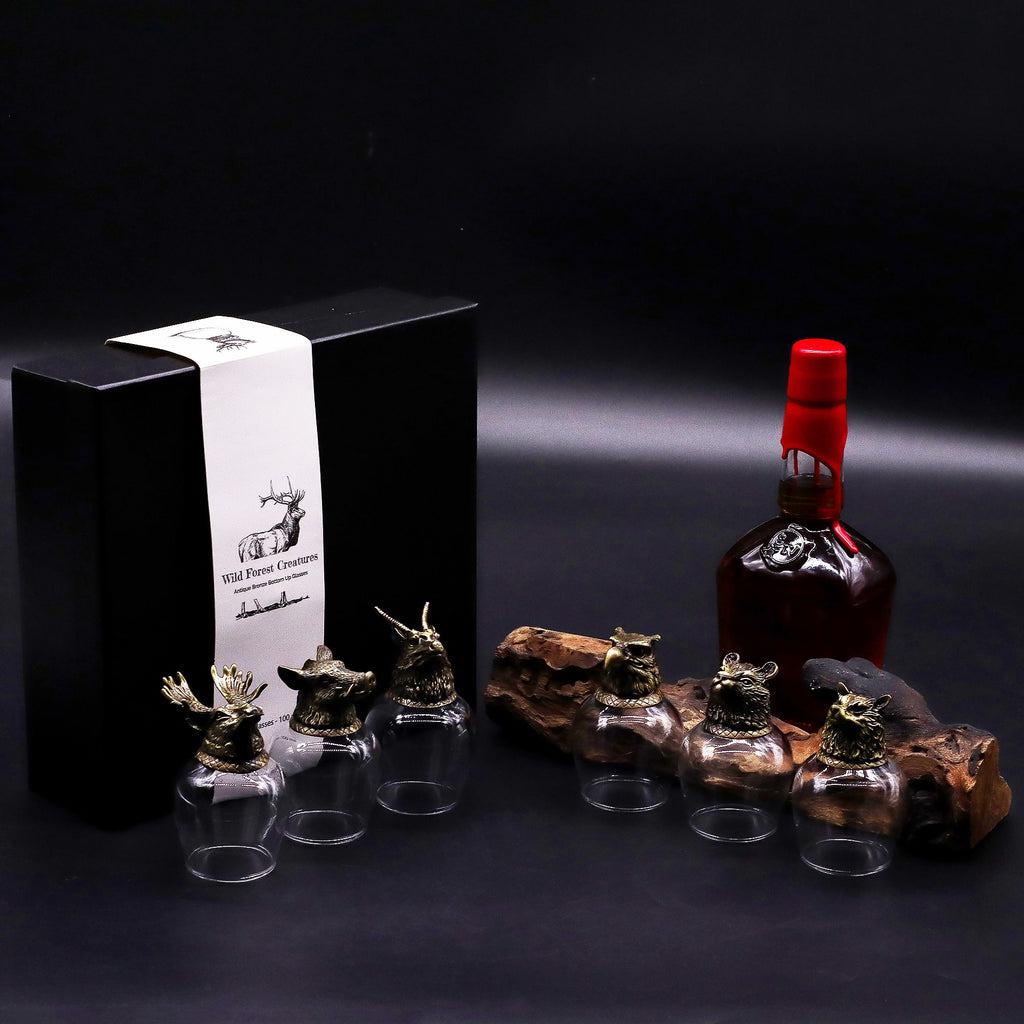 Set de regalo de 6 vasos (50ml) - Criaturas Místicas - Bronce Antiguo