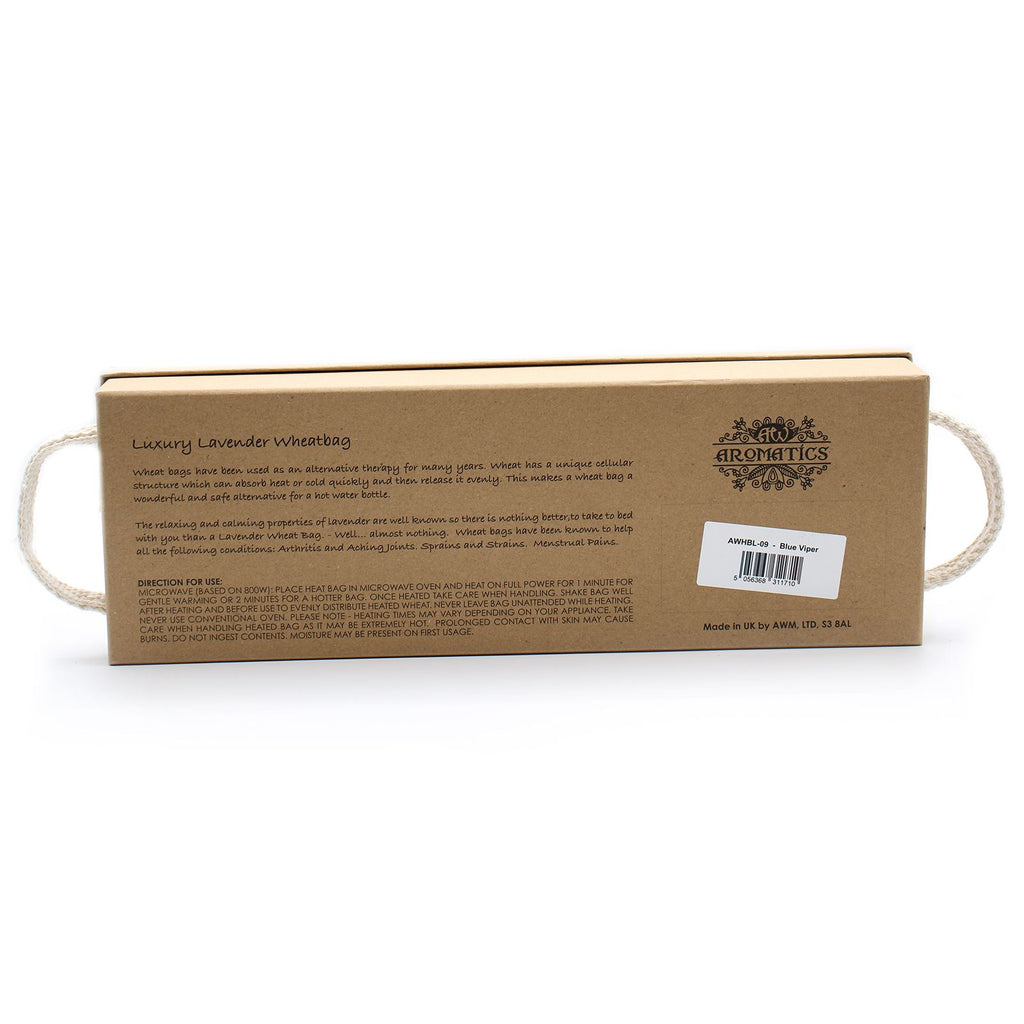 Bolsa de Trigo de Lavanda en Caja de Regalo - Víbora Azul