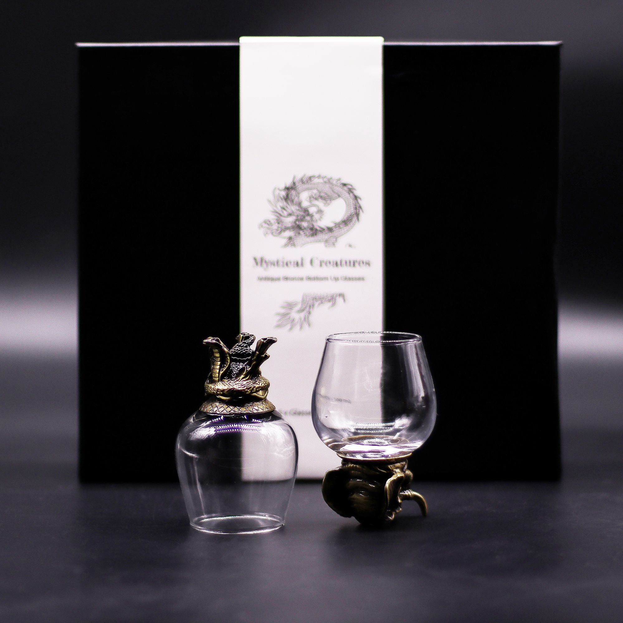 Set de regalo de 6 vasos (100 ml) - Criaturas Místicas - Bronce Antiguo