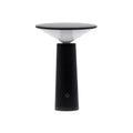 Lámpara táctil - Champiñón negro ajustable - luz con patrón USB (C) - Recargable (2000 vatios)