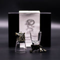 Conjunto regalo de 6 vasos de chupito (50 ml) - Criaturas Salvajes del Bosque - Bronce antiguo