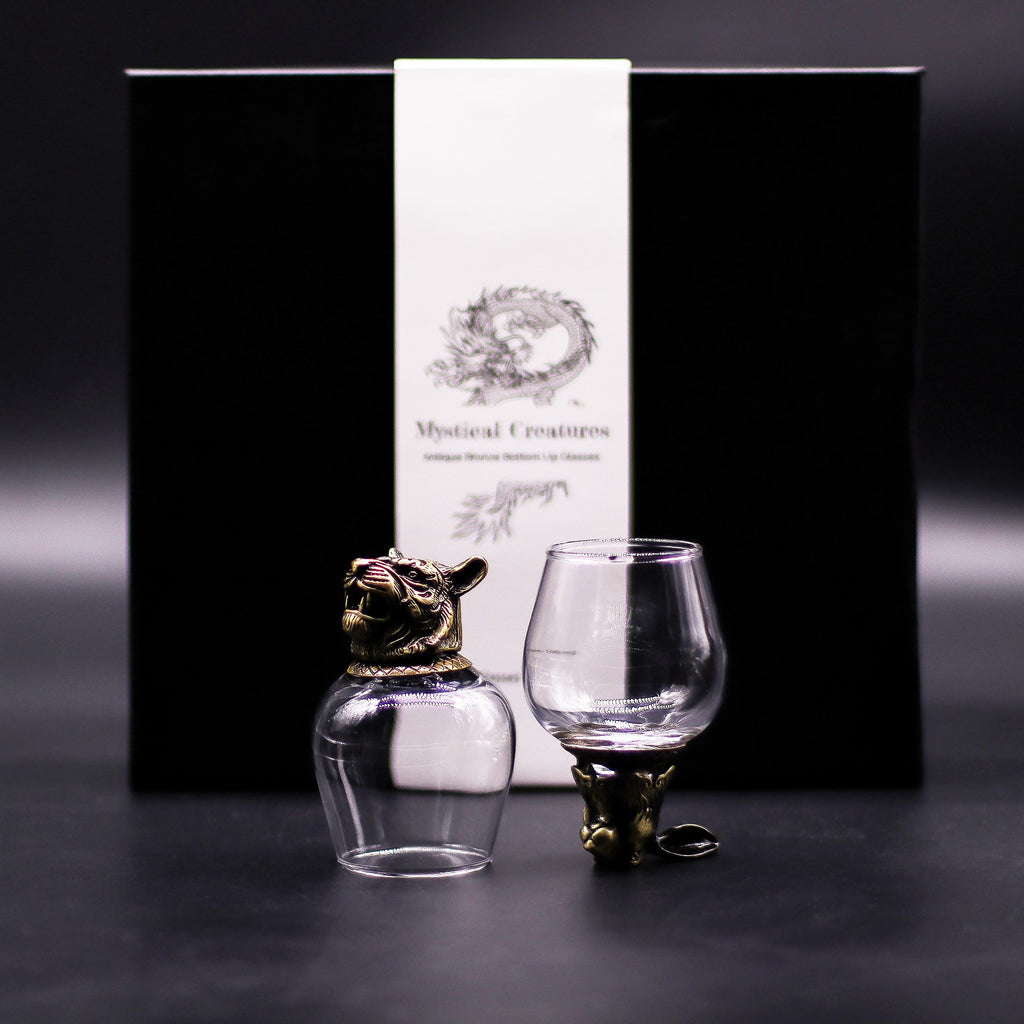Set de regalo de 6 vasos (100 ml) - Criaturas Místicas - Bronce Antiguo