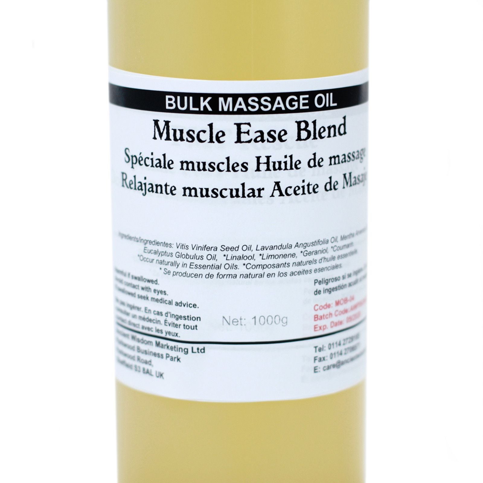 Aceite de Masaje 1kg - Por los musculos