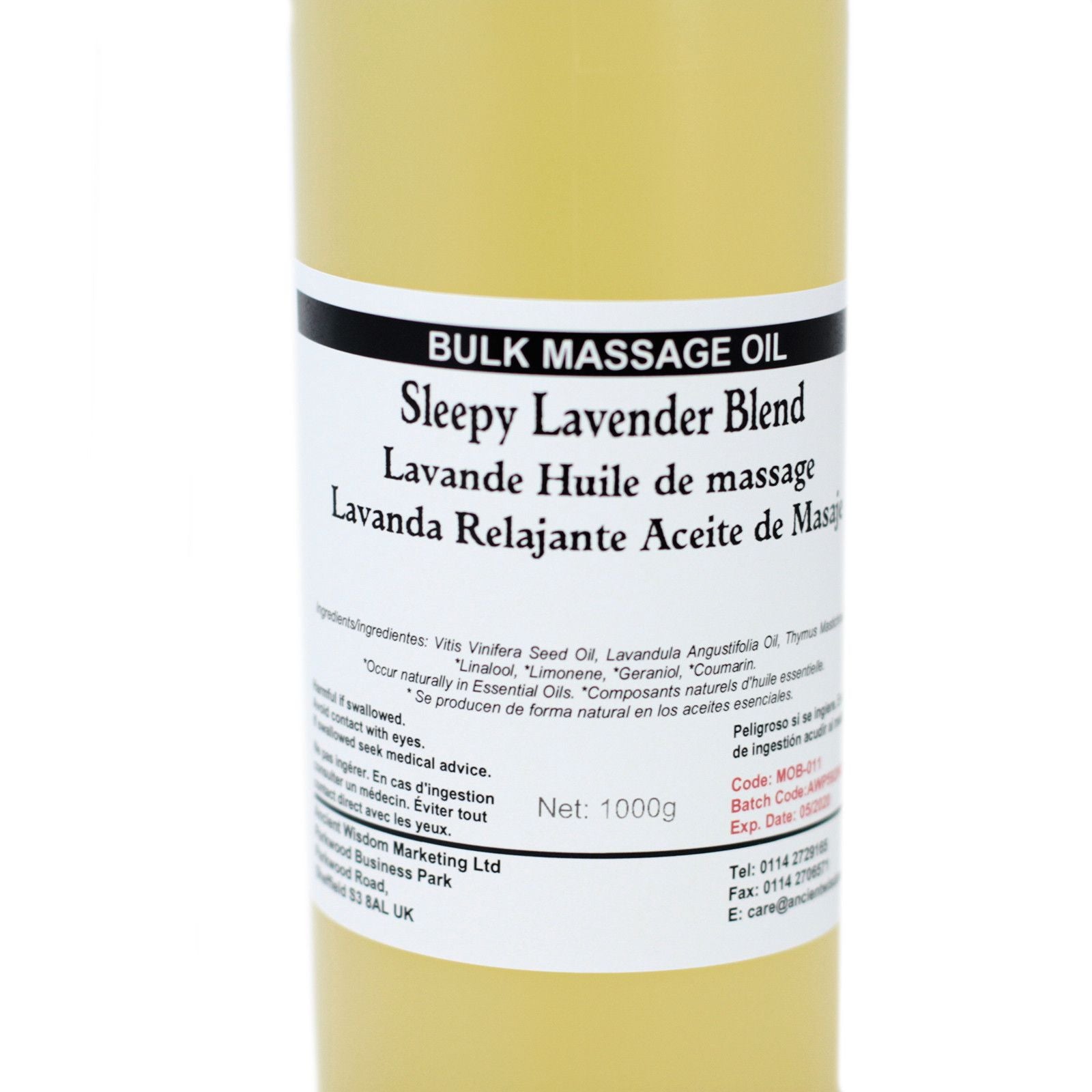 Aceite de Masaje 1kg - Lavanda soñolienta
