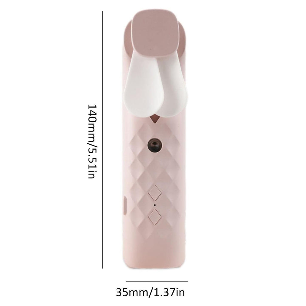 Ventilador y Pulverizador Facial Rosa - USB